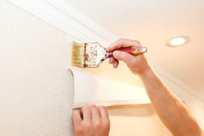 Pose de papier peint à Clémensat — revêtements muraux et toiles de verre